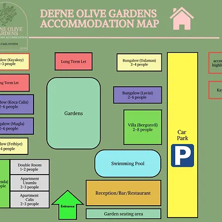 Defne Olive Gardens Дом отдыха Фетхие