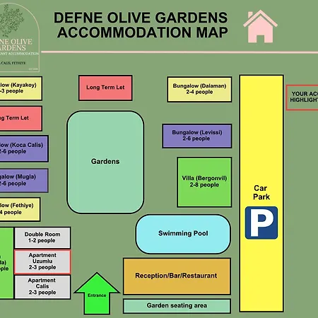 펜션 Defne Olive Gardens, Koca Calis, - Previously Defne 페티예